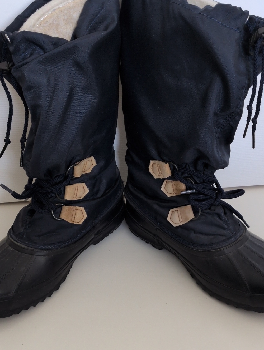 Vintage Sorel Women's SnowLion Waterproof Winter Boots - Navy Blue - 8 - Picture 2 of 7